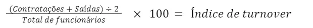 como fazer o calculo do turnover
